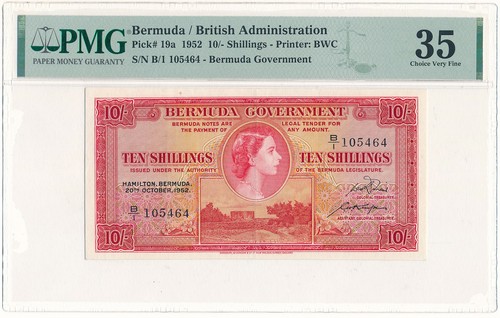 Bermuda shillings 1952 pick - bermuda,